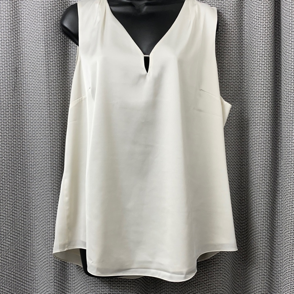 White House black market cream  blouse